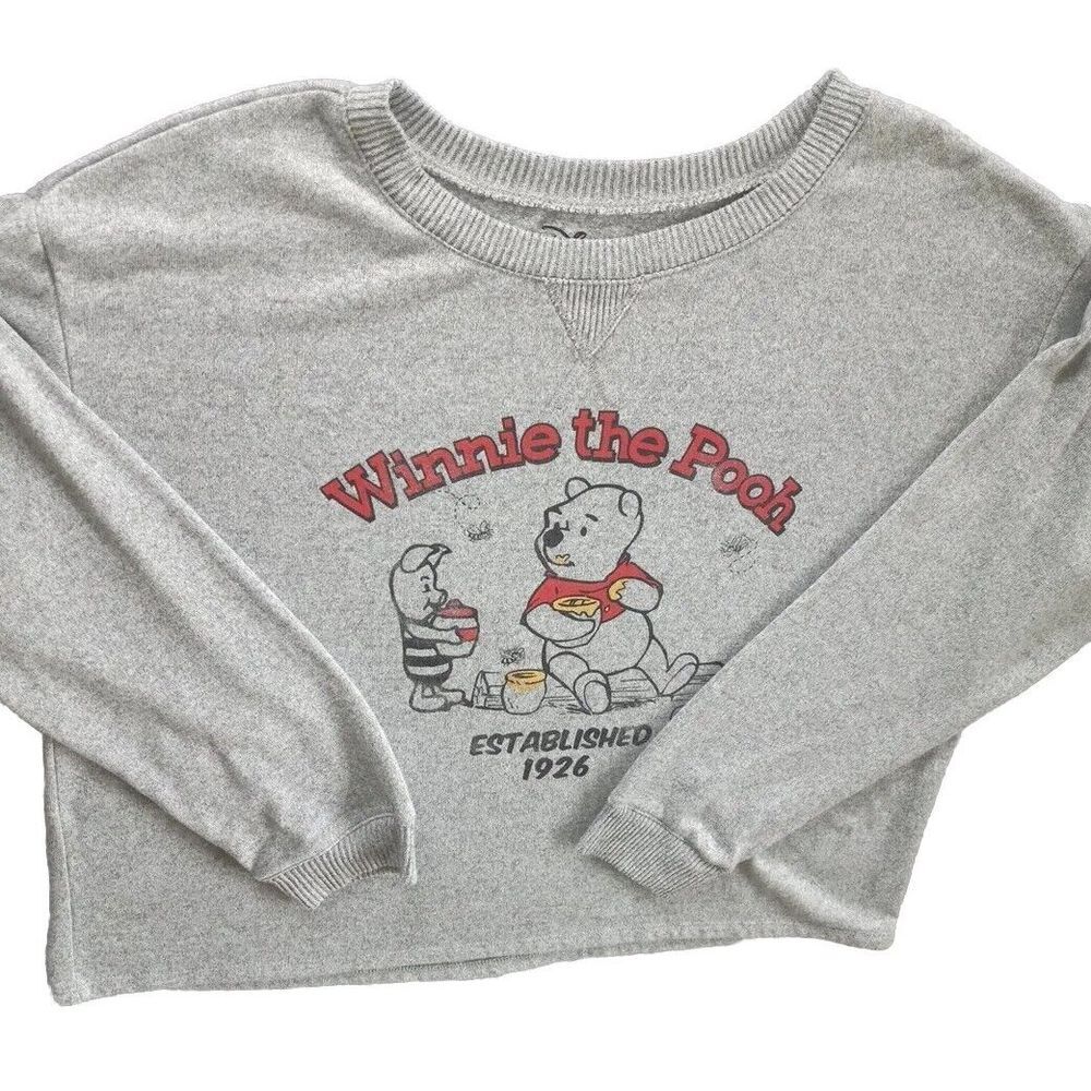 Disney Winnie The‎ Pooh Women's Sleepwear  Sweater Size Large Color Gray